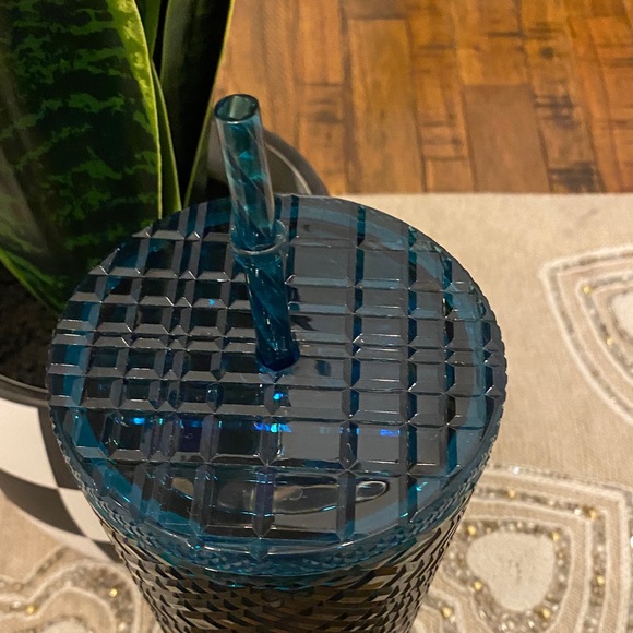 Starbucks Dark Teal Textured Tumbler with Straw - Picture 3 of 7